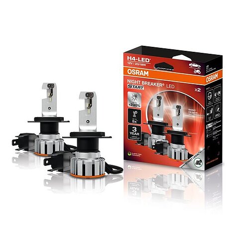 OSRAM H4 NIGHT BREAKER LED START 230% StVZO-Konforme LED 2 Stück