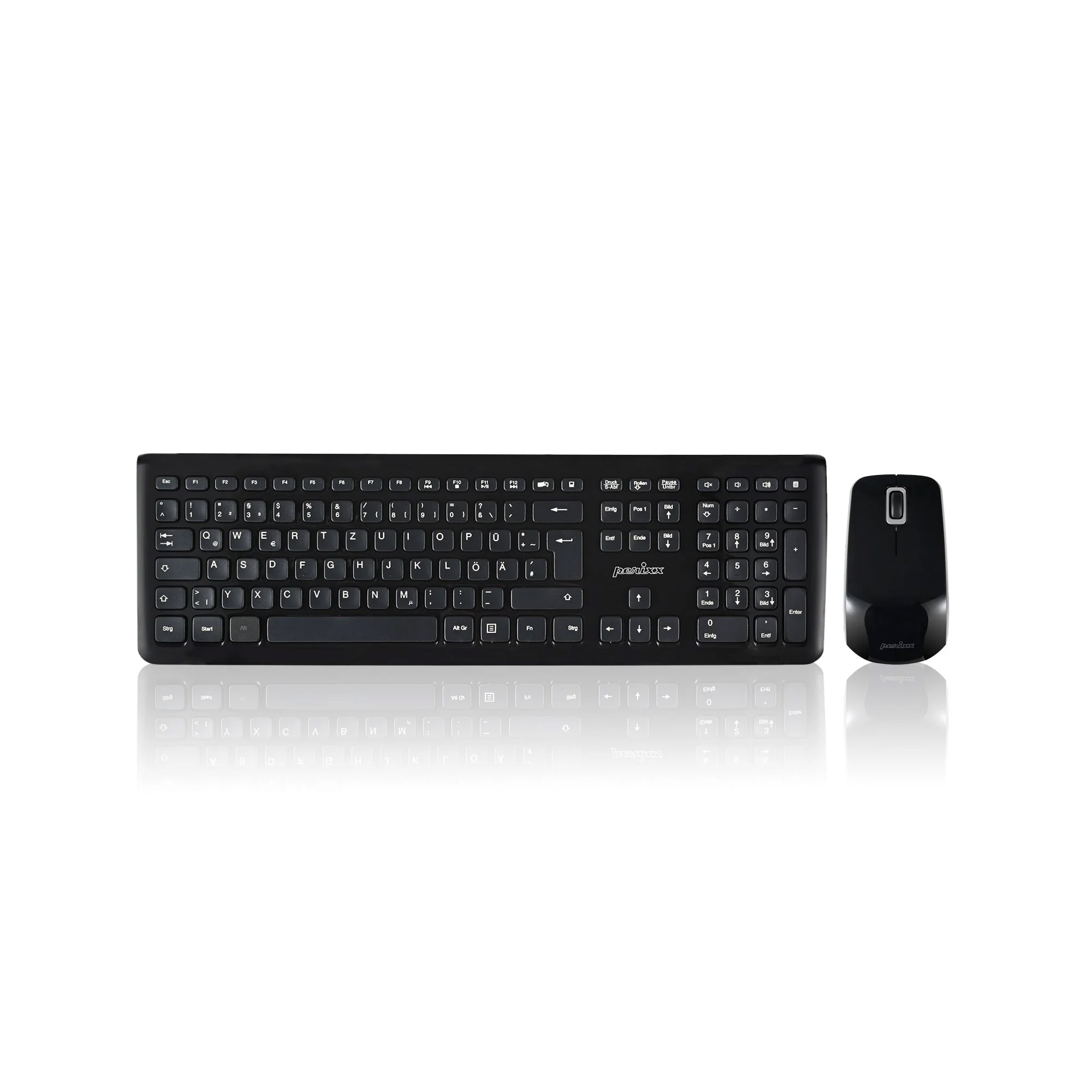 Perixx PERIDUO-703 B DE, Tastatur und Maus Set, schnurlos, schwarz Perixx PERIDUO-703 B DE, Tastatur und Maus Set, schnurlos, schwarz