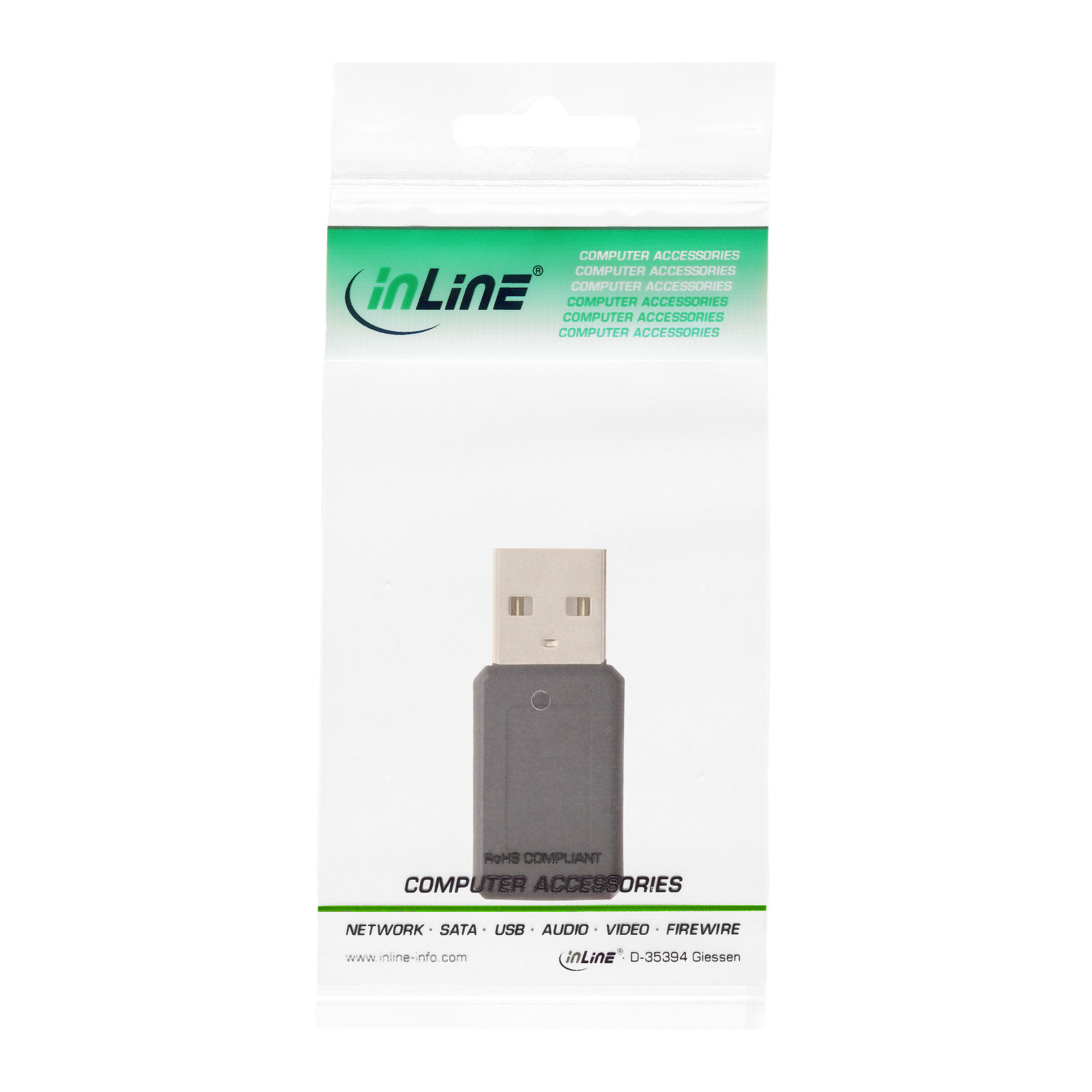 Inline® Micro-USB Adapter, USB A Stecker an Micro-USB B Buchse