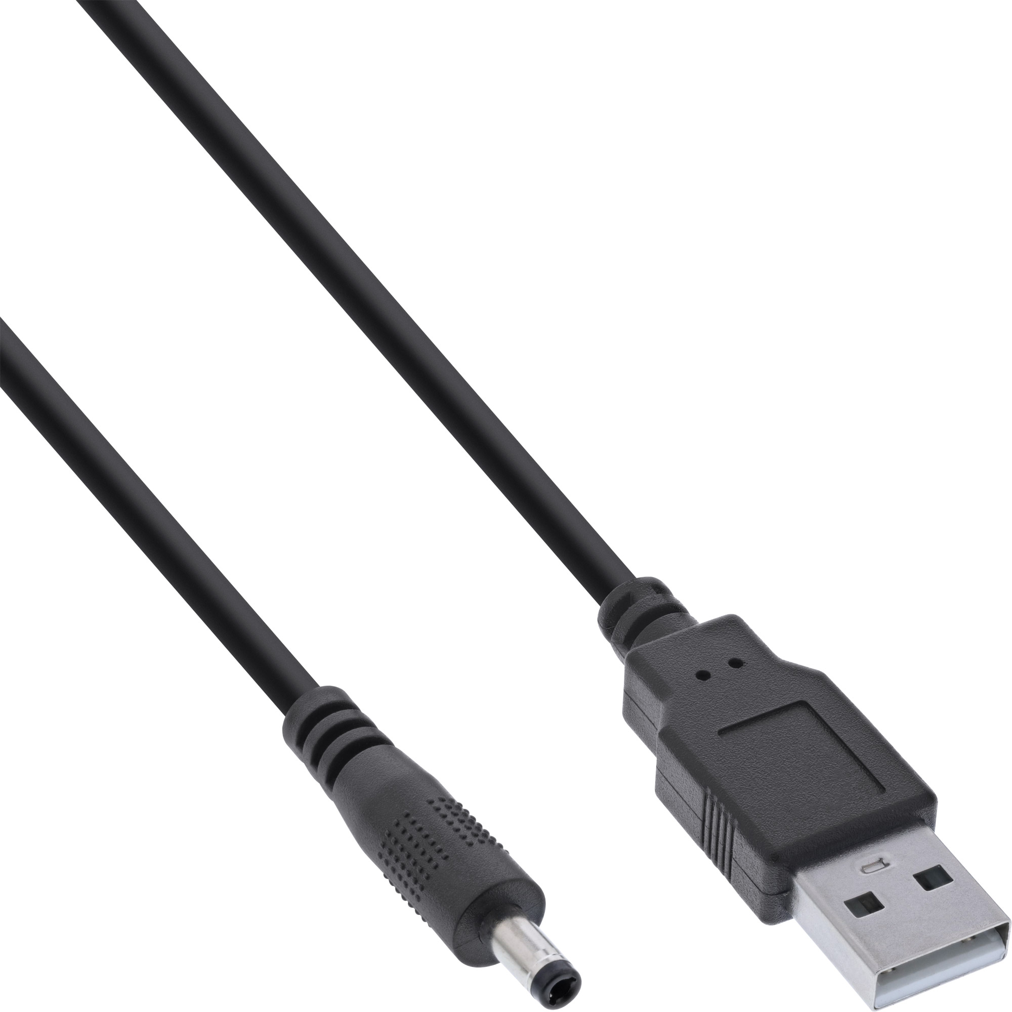 Inline® USB DC Stromadapterkabel, USB A Stecker zu DC 4,0x1,70mm Hohlstecker, sc