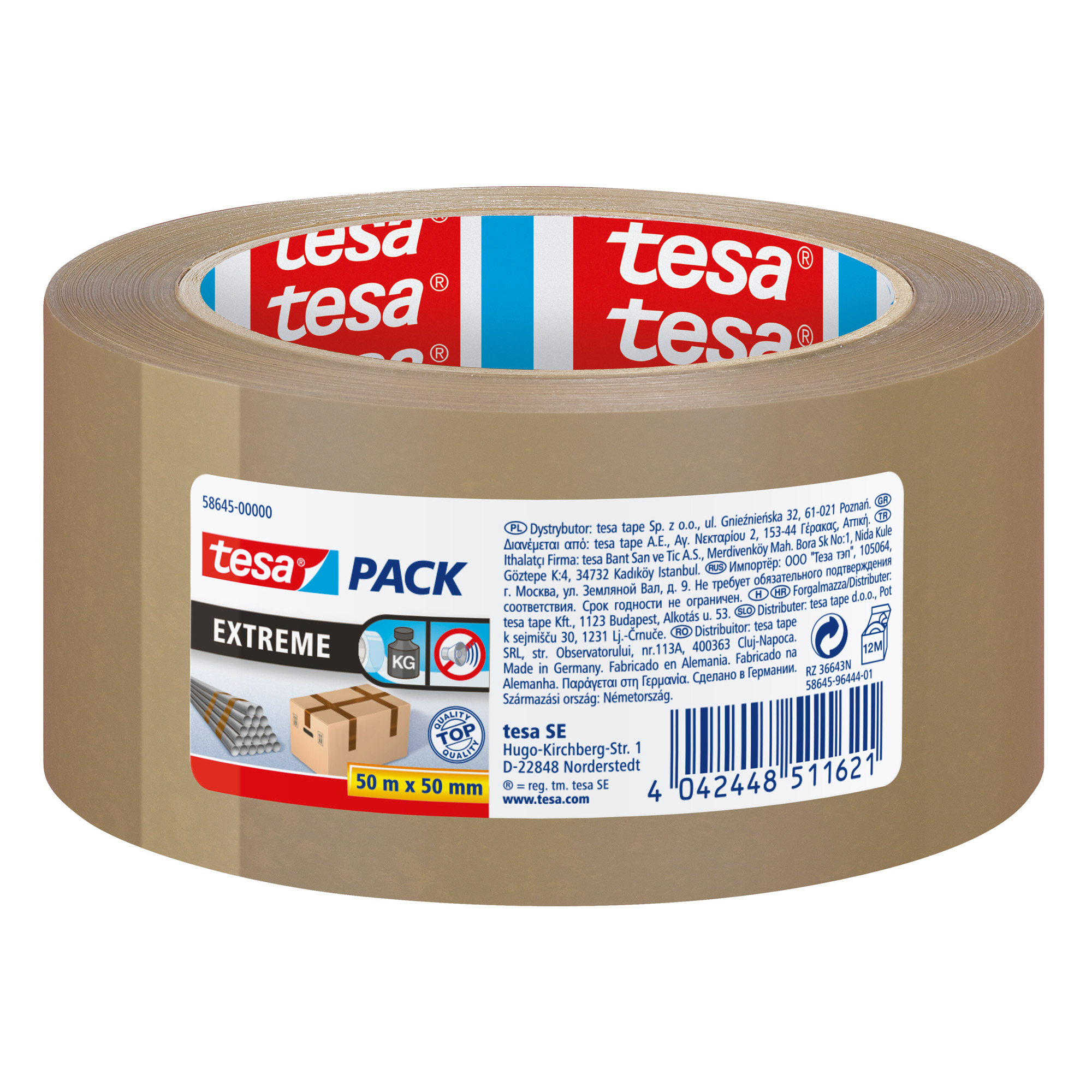tesapack® Ultra Strong, braun (PVC), 66m x 50mm tesapack® Ultra Strong, braun (PVC), 66m x 50mm