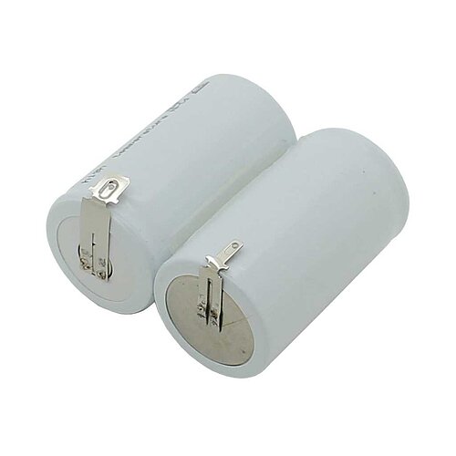 Notleuchtenakku NiCd 2,4V 4500mAh F1x2 Mono D mit Faston-Anschluss Notleuchtenakku NiCd 2,4V 4500mAh F1x2 Mono D mit Faston-Anschluss