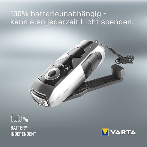 Varta Dynamo Light Taschenlampe 17680 - inkl. Akku