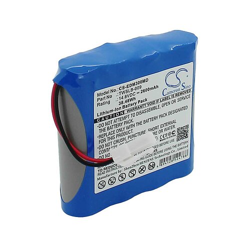 Medizinakku LiIon 14,8V 2600mAh ersetzt Edan TWSLB-009 Medizinakku LiIon 14,8V 2600mAh ersetzt Edan TWSLB-009