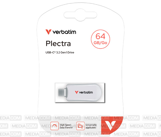 USB 3.2 Stick 64GB, Plectra, weiss