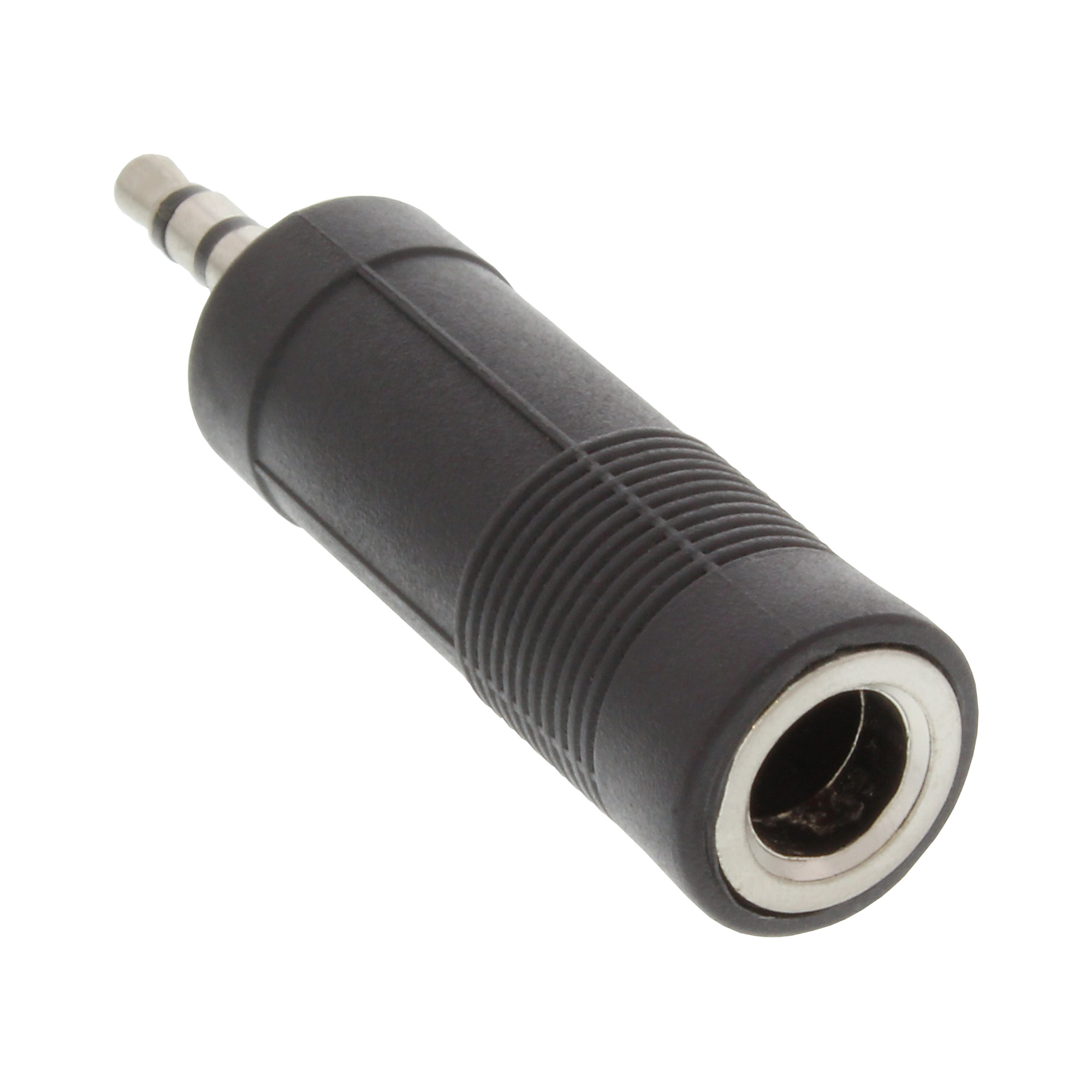 Inline® Audio Adapter, 3,5mm Klinke Stecker Stereo an 6,3mm Klinke Buchse Stereo