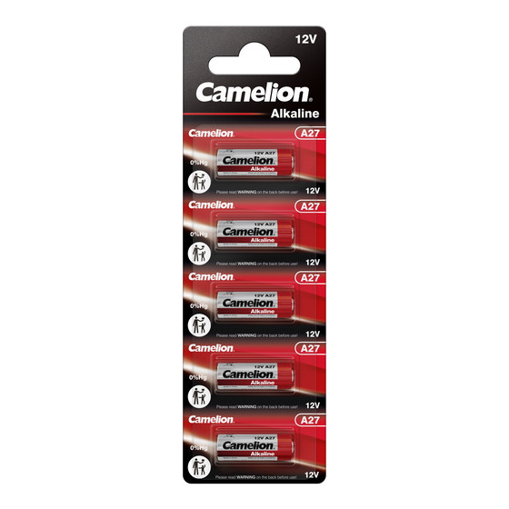 100x Camelion A27 LR27A MN27 Alkaline 12V Batterie