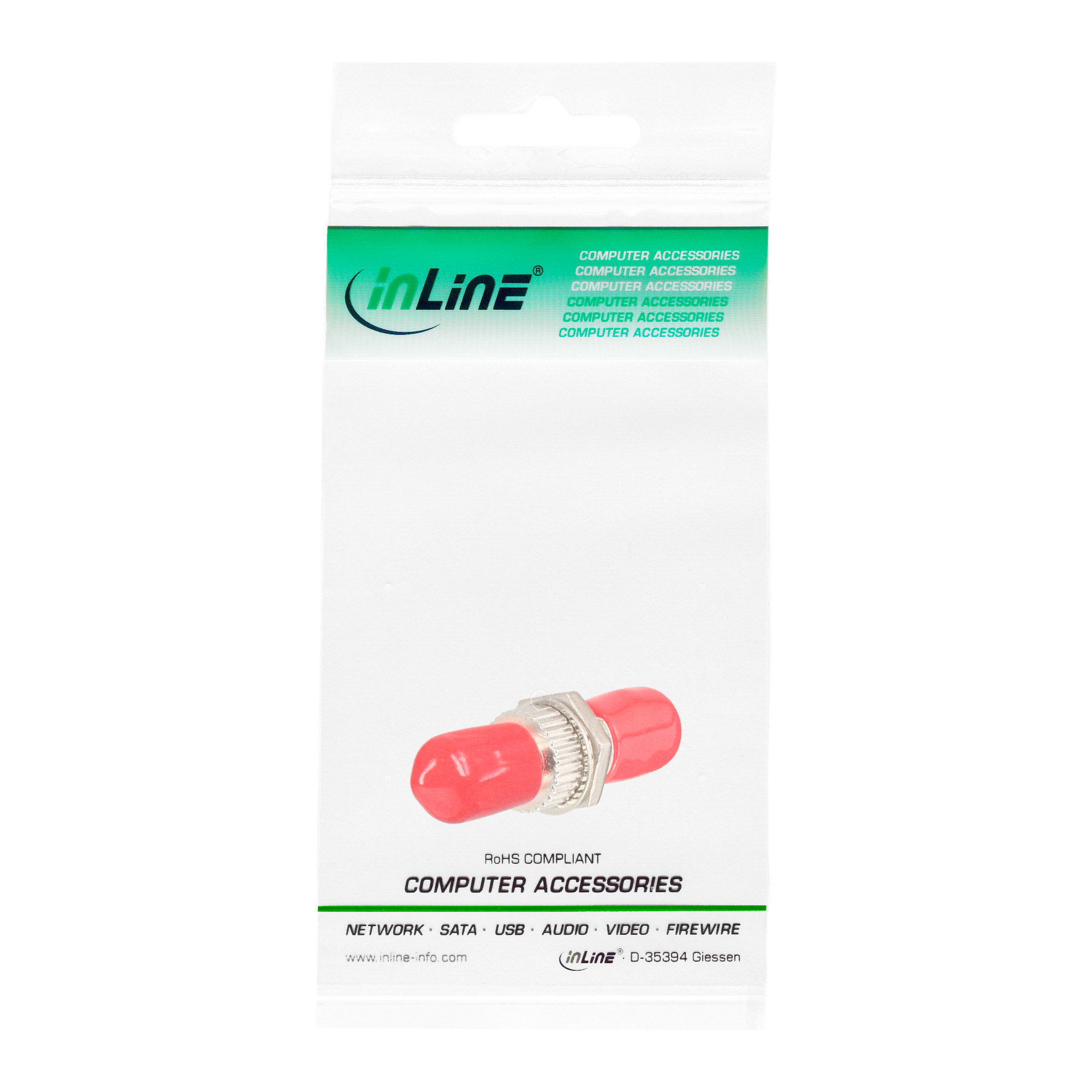 Inline® LWL Kupplung, Simplex ST/ST, Multimode, Keramik-Hülse