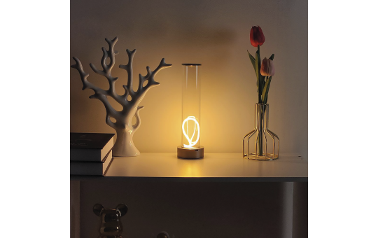 LED-Tischleuchte ''Magic'', Metall/Glas, 90lm, 3000K, anthrazit, dimmbar