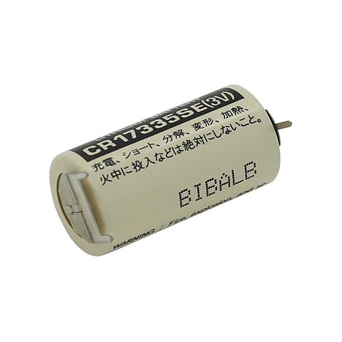 FDK / Sanyo Lithium CR17335SE 2/3A 3V mit Printanschluß ++- FDK / Sanyo Lithium CR17335SE 2/3A 3V mit Printanschluß ++-