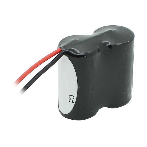 Notleuchtenakku NiCd 2,4V 1800mAh F1x2 Sub-C mit 200mm Kabel einseitig einseitig Notleuchtenakku NiCd 2,4V 1800mAh F1x2 Sub-C mit 200mm Kabel einseitig einseitig