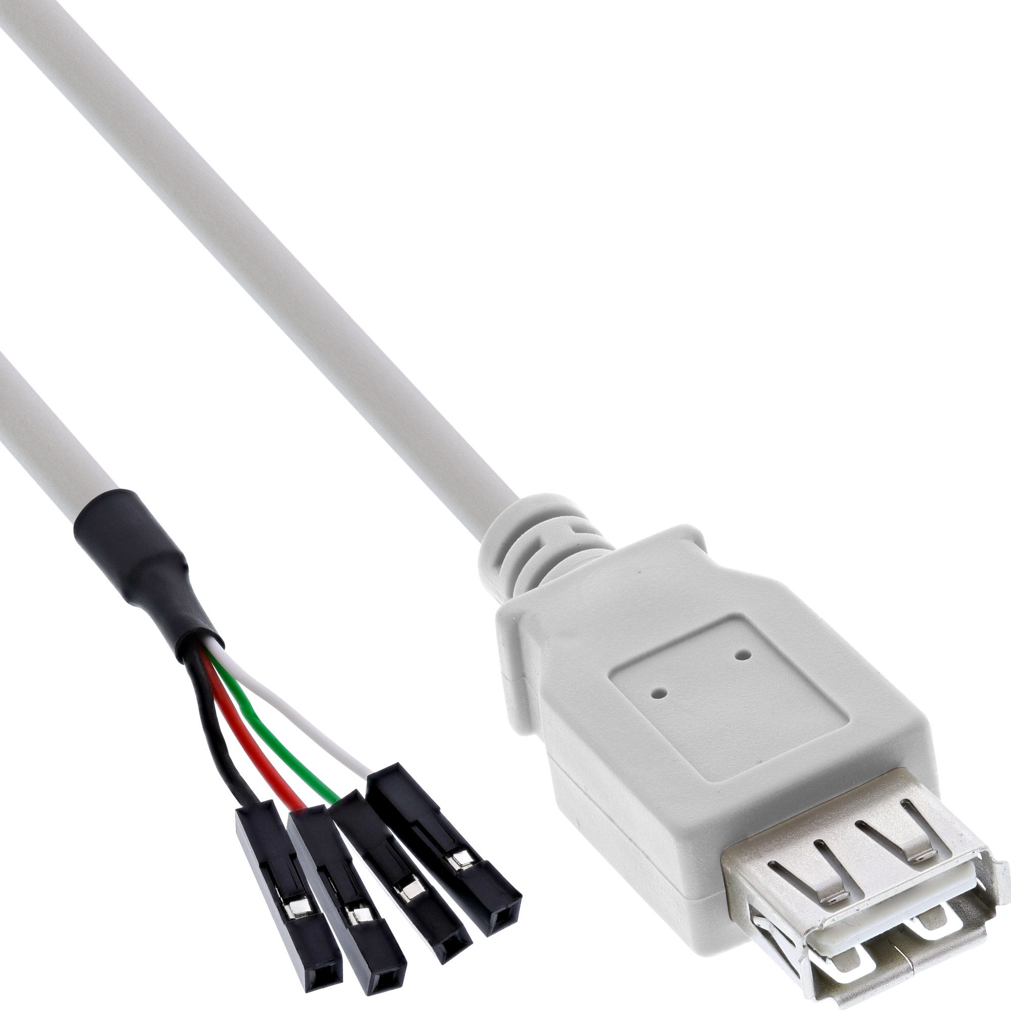 Inline® USB 2.0 Adapterkabel, Buchse A auf Pfostenanschluss, 0,40m, bulk
