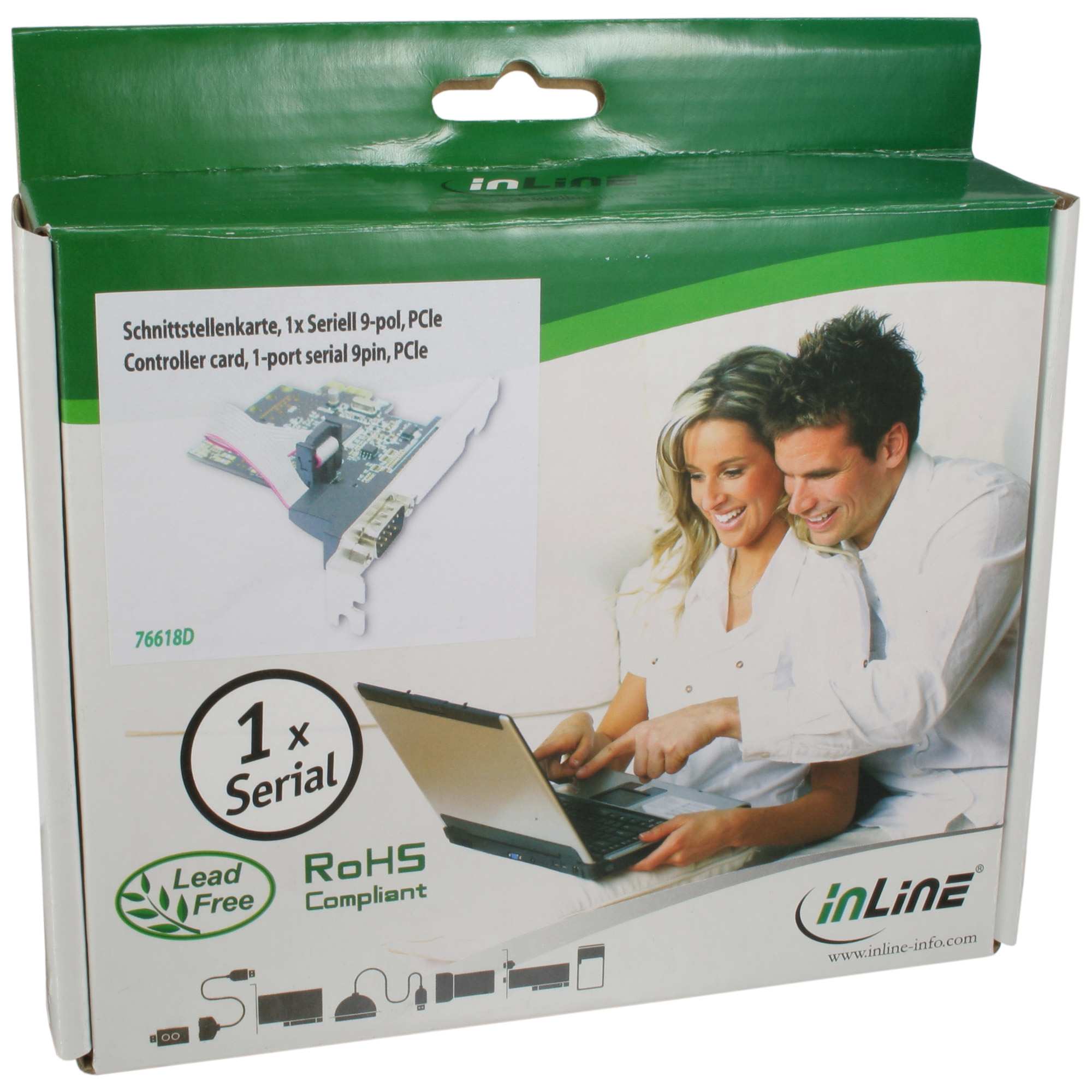 Inline® Schnittstellenkarte, 1x Seriell 9-pol, PCIe (PCI-Express)