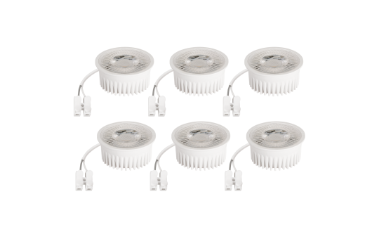 LED-Modul McShine ''MCOB'', 5W, 400 Lumen, 230V, 50x25mm, 3000K, dimmbar, 6er-Pack