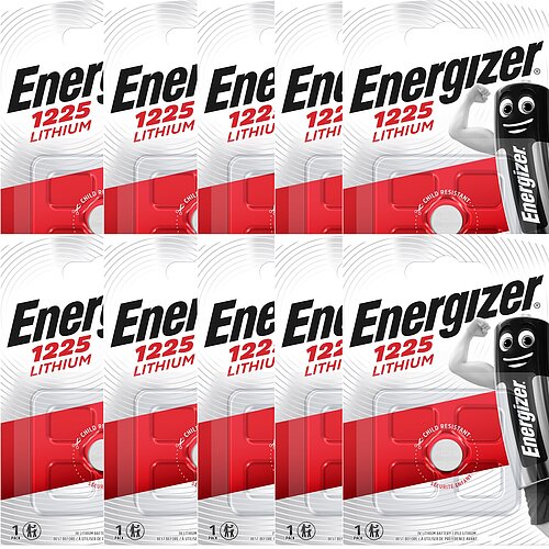 Energizer CR BR 1225 Lithium Knopfzelle 3V Batterie - 10er Verpackung