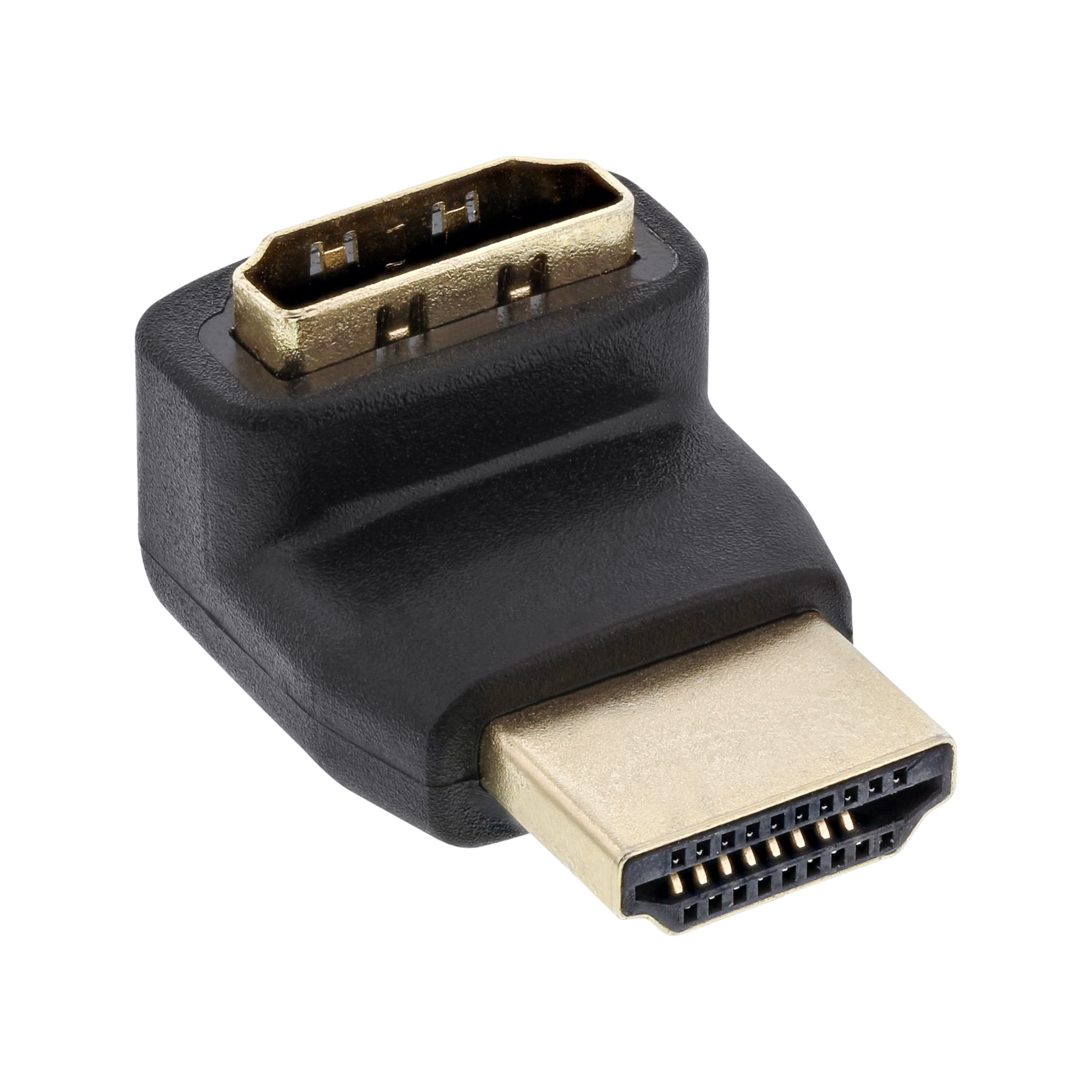 Inline® HDMI Adapter, Stecker / Buchse, gewinkelt oben, vergoldete Kontakte 4K2K Inline® HDMI Adapter, Stecker / Buchse, gewinkelt oben, vergoldete Kontakte 4K2K
