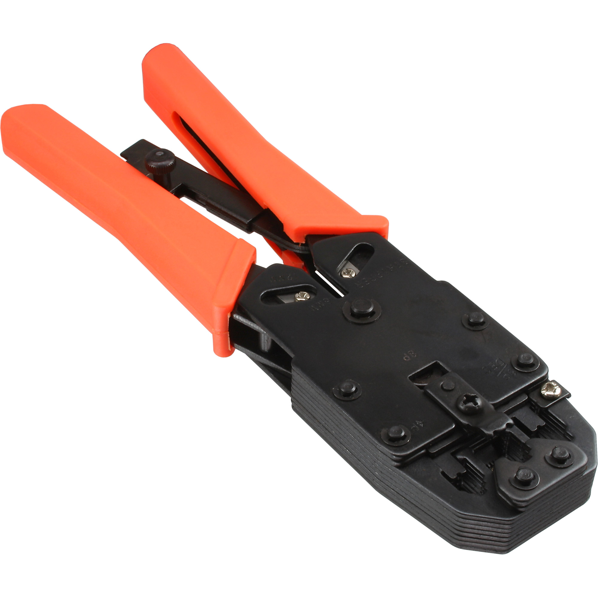 Inline® Modular Crimpzange, für RJ10,11,12,45 und DEC (DSL-Splitter) Stecker