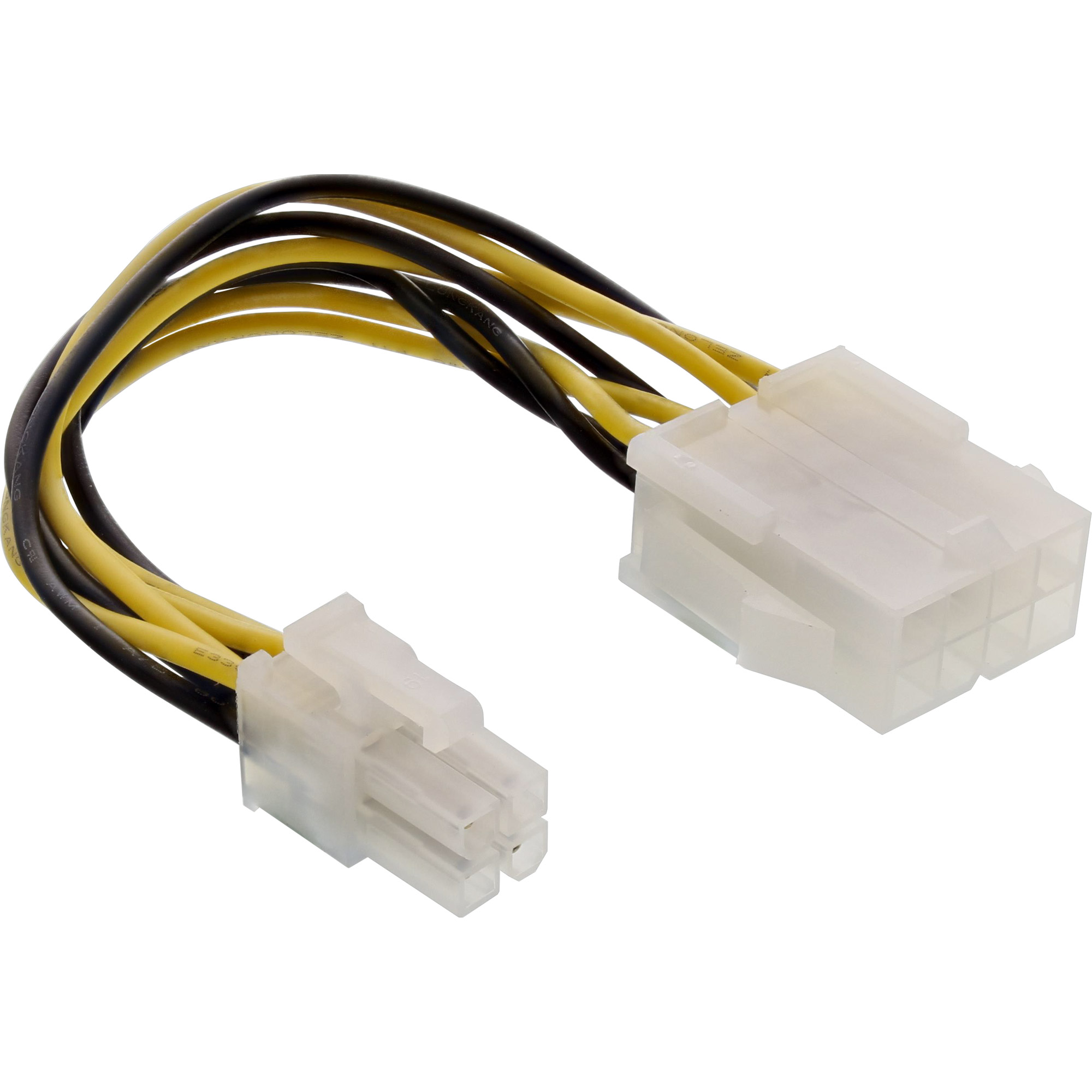 Inline® Stromadapter intern, 8pol ATX2.0 Netzteil (EPS) zu 4pol ATX1.3 Mainboard