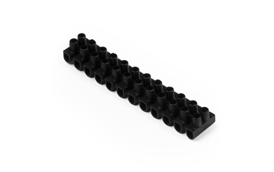Lüsterklemme McPower, 12 Klemmen, 2,5mm², 3A, schwarz Lüsterklemme McPower, 12 Klemmen, 2,5mm², 3A, schwarz