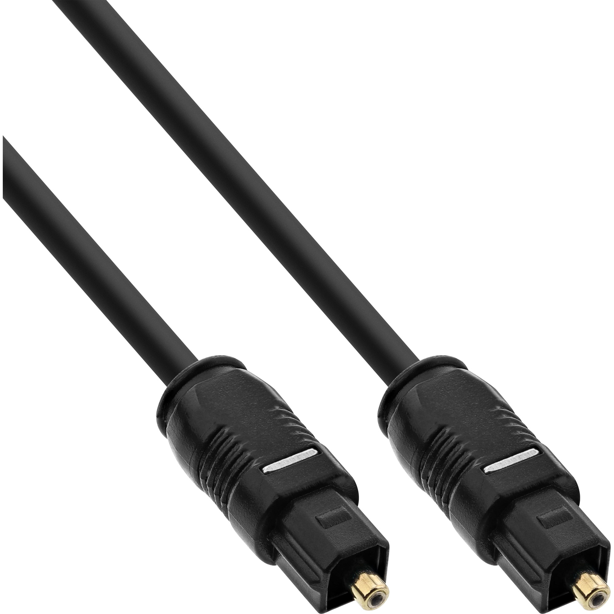 2m - Inline® OPTO Audiokabel, Toslink Stecker / Stecker