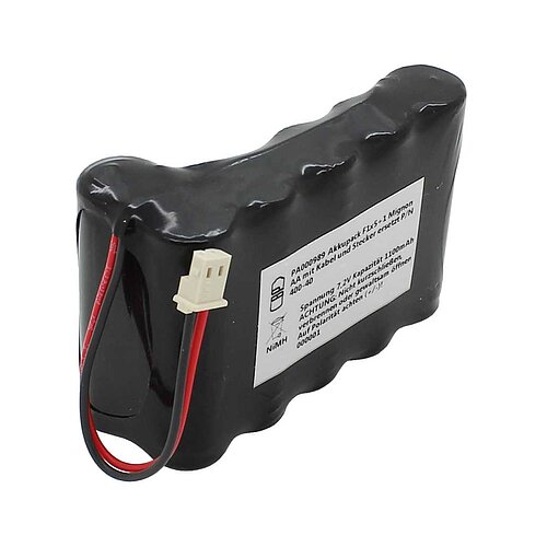 Akkupack NiMH 7,2V 1100mAh F1x5+1 Mignon AA mit Kabel und Stecker ersetzt P/N 400-40