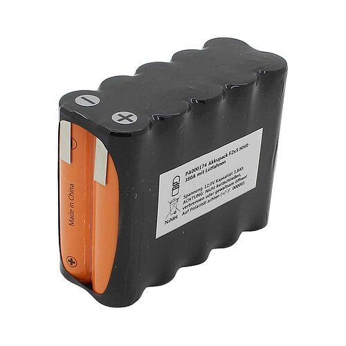Akkupack NiMH 12,0V 3,8Ah F2x5 HHR-380A mit Lötfahnen Akkupack NiMH 12,0V 3,8Ah F2x5 HHR-380A mit Lötfahnen