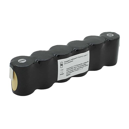 Akkupack NiMH 7,2V 2200mAh F1x6 4/5 Sub-C mit Lötfahnen Akkupack NiMH 7,2V 2200mAh F1x6 4/5 Sub-C mit Lötfahnen