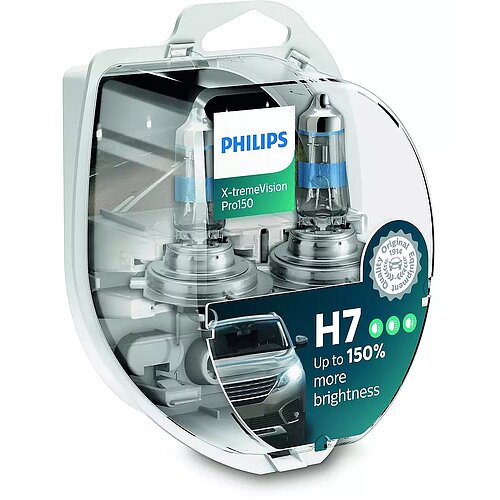 Philips H7 12V 55W PX26d X-tremeVision Pro150 2 Stück