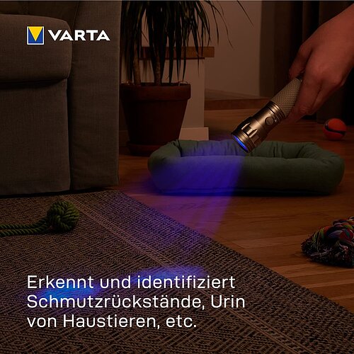 Varta UV Light Taschenlampe 15638 - inkl. Batterie