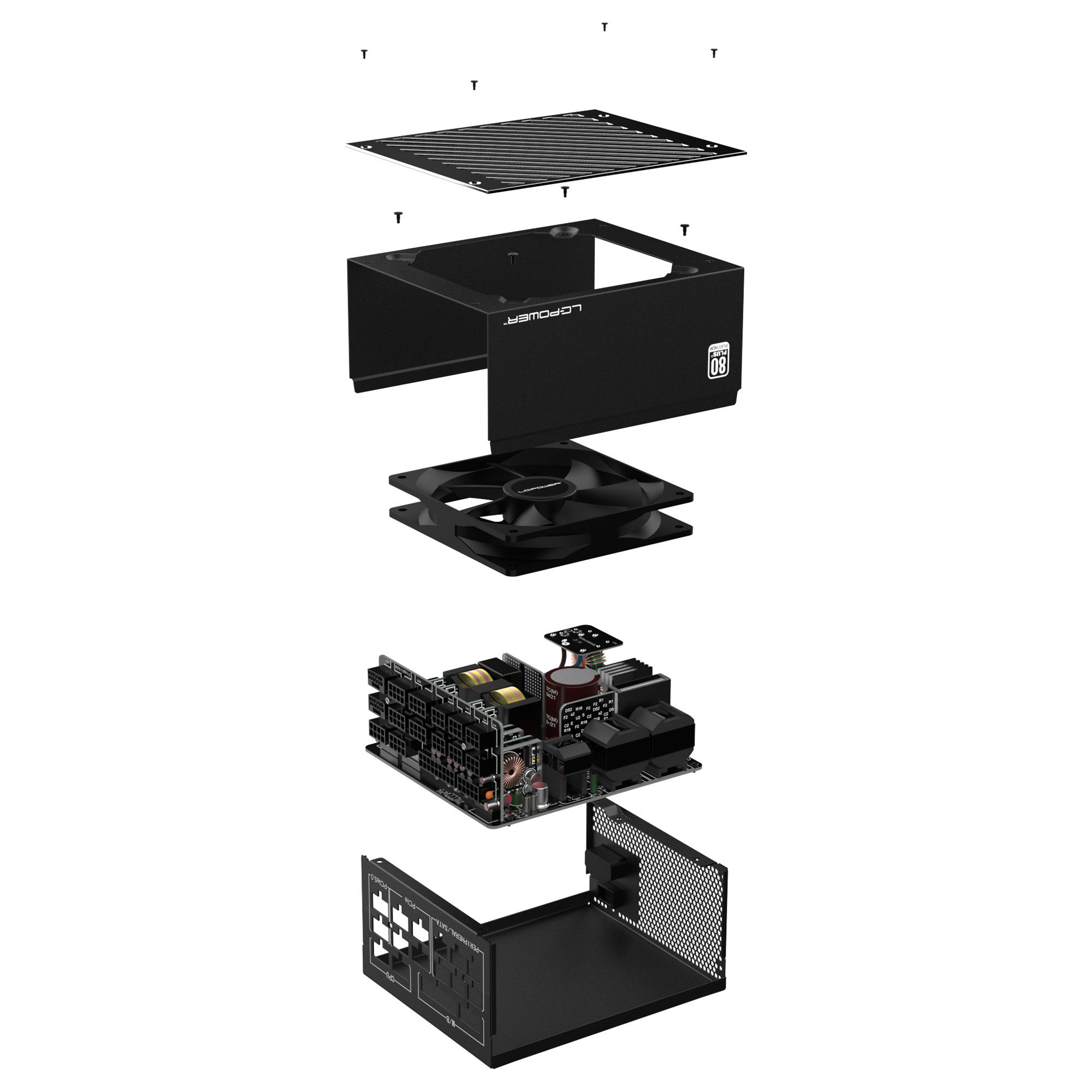 LC-Power LC1200P V3.0, ATX-Netzteil Platinum Serie, 1200W, 80 PLUS PLATINUM LC-Power LC1200P V3.0, ATX-Netzteil Platinum Serie, 1200W, 80 PLUS PLATINUM