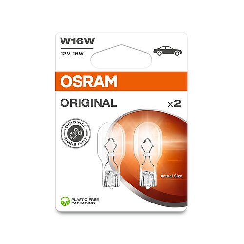 W16W 12V 16W W2,1x9,5d 2st. Blister OSRAM