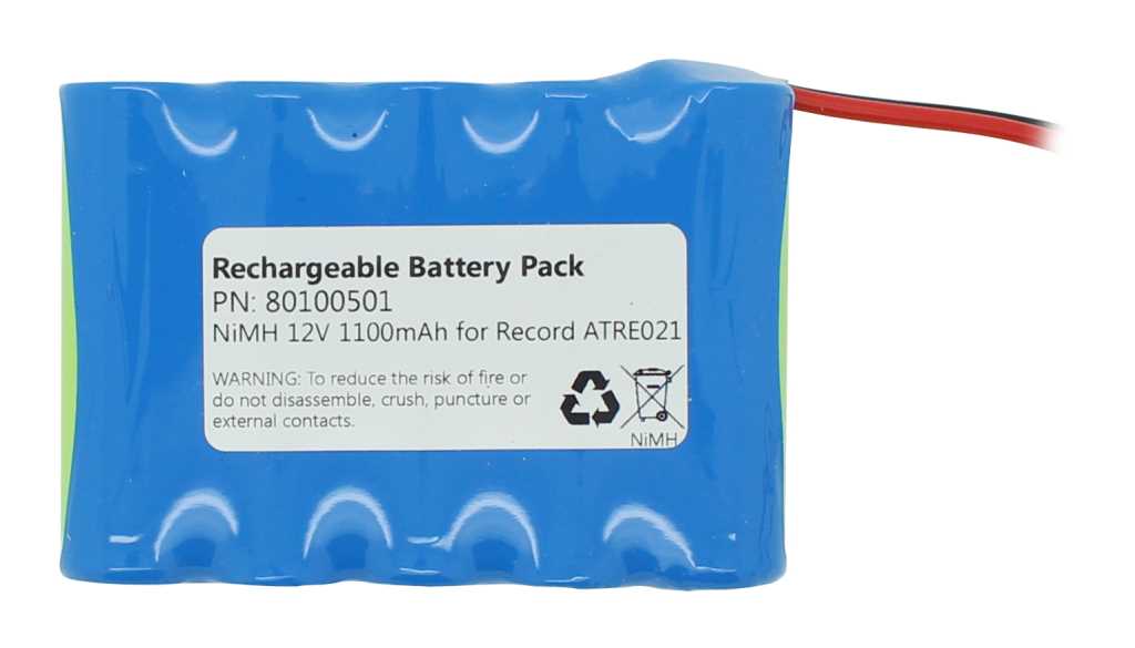 Akku für Türsteuerung NiMH 12V 1100mAh passend für Record ATRE021 Akku für Türsteuerung NiMH 12V 1100mAh passend für Record ATRE021