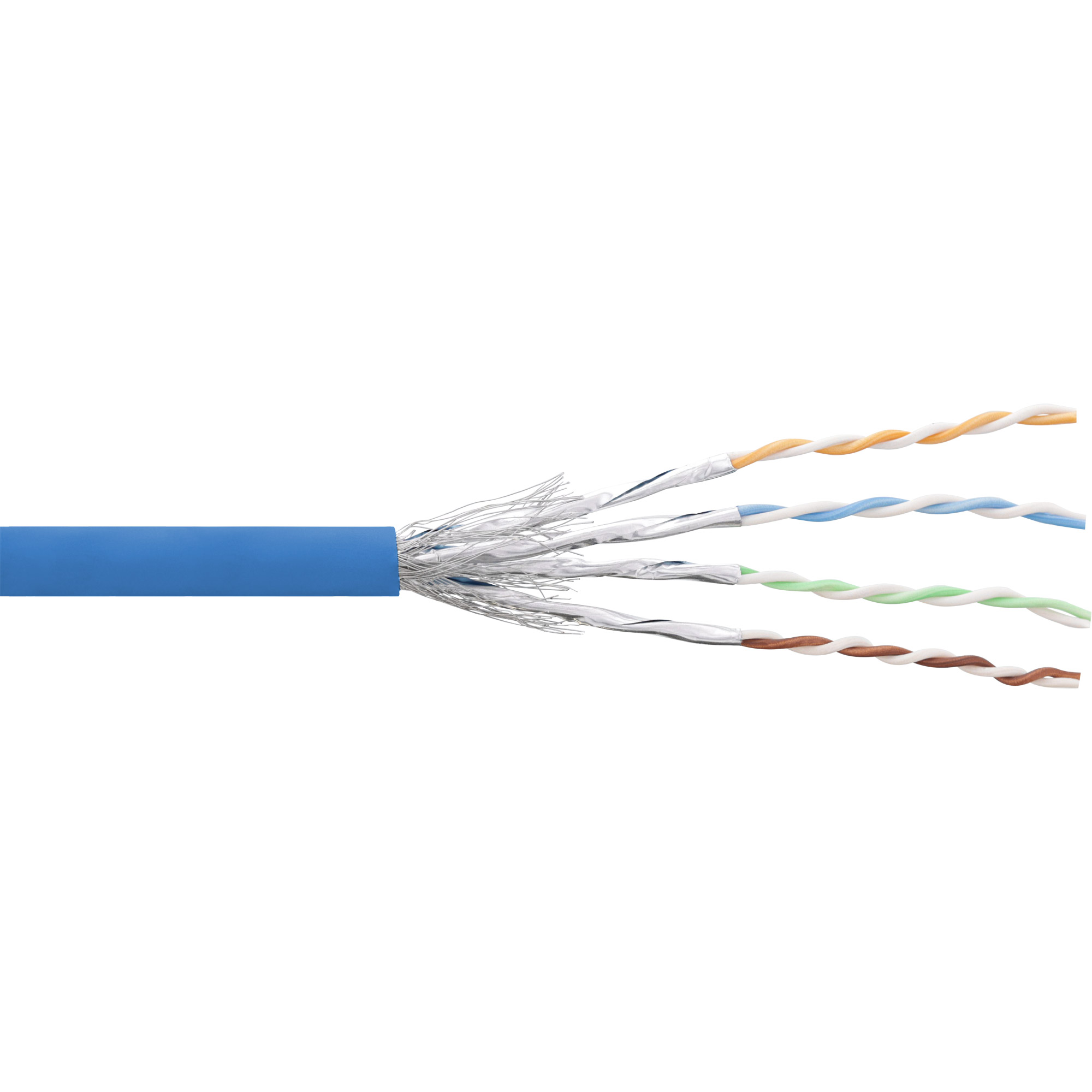 100m - Inline® Patchkabel Cat.6 S/FTP (PiMf), blau, AWG27, PVC, CU 100m - Inline® Patchkabel Cat.6 S/FTP (PiMf), blau, AWG27, PVC, CU