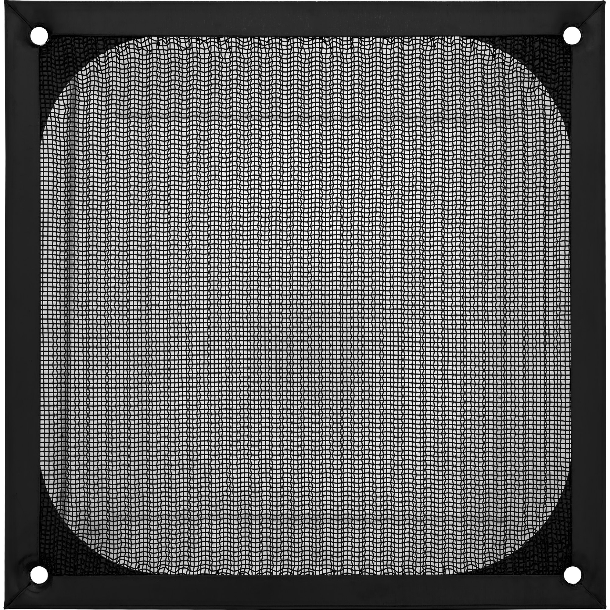 Inline® Lüftergitter, Aluminium Filter, 140x140mm, schwarz