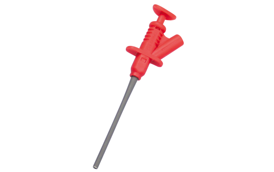 Klemmprüfspitze McPower ''PS 45'', 4mm Buchse, rot