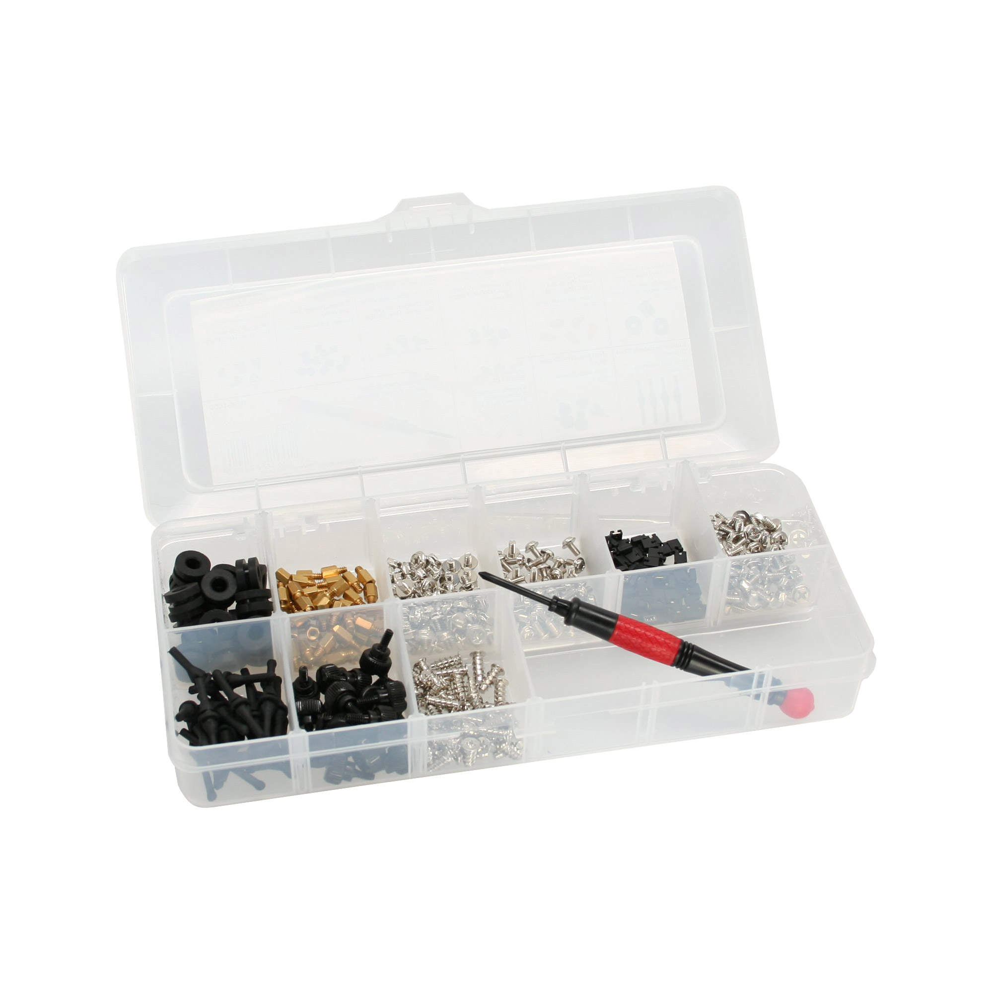 Inline® Schraubenset mit Schraubendreher, 411-teilig
