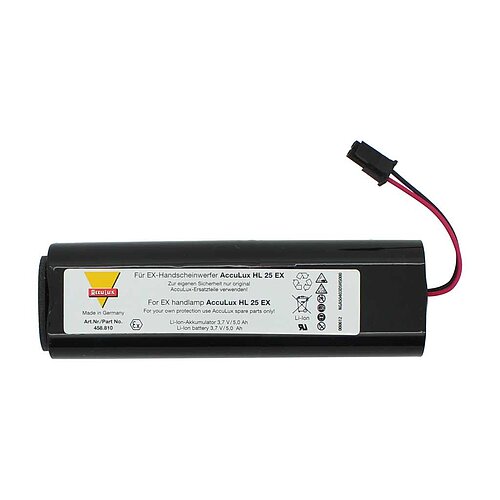 Originalakku für Handleuchte LiIon 3,7V 5000mAh 18,5 Wh Ex-geschützt passend für Acculux Knicklampe HL25EX ex Originalakku für Handleuchte LiIon 3,7V 5000mAh 18,5 Wh Ex-geschützt passend für Acculux Knicklampe HL25EX ex