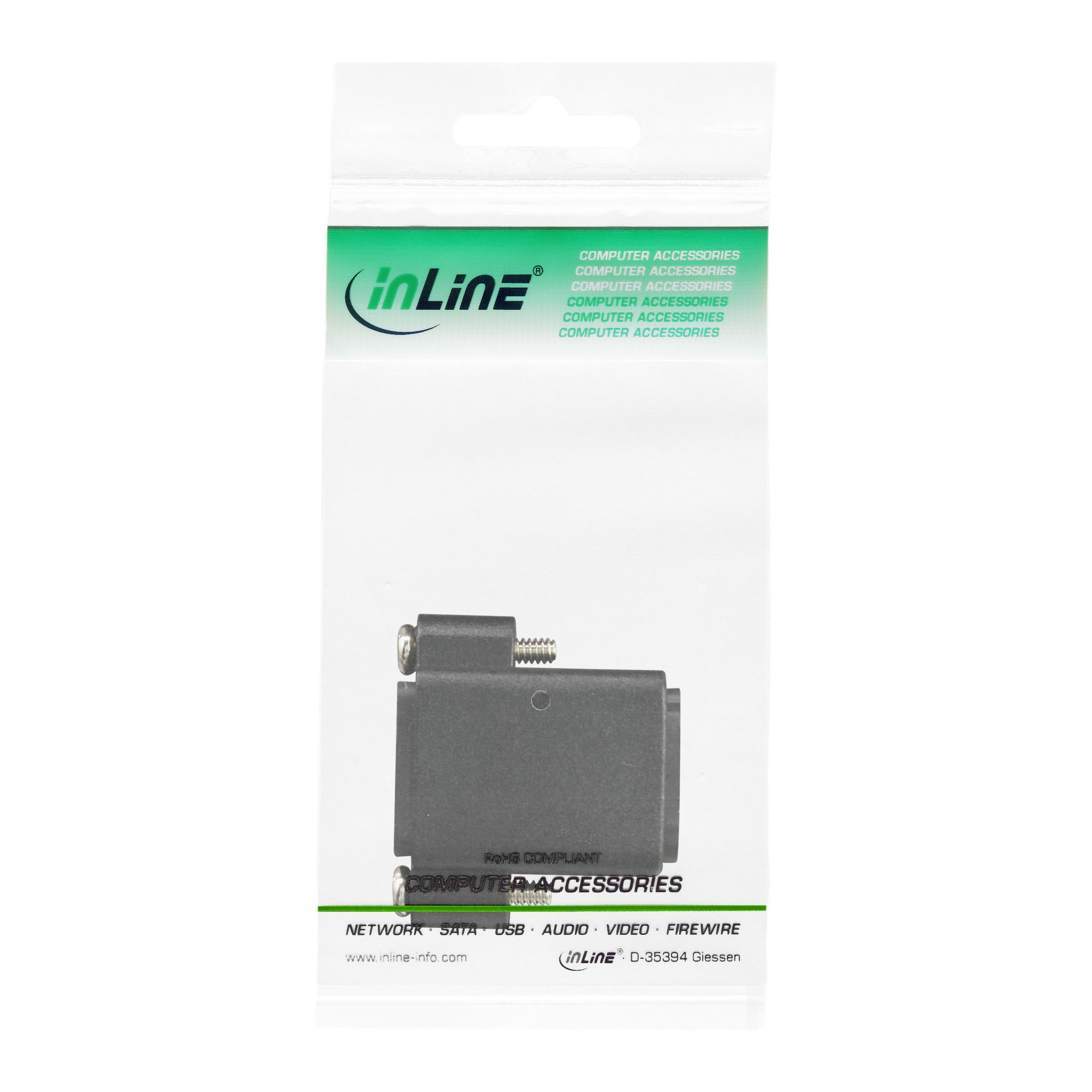 Inline® HDMI Adapter zum Einbau mit Gewinde, A Buchse/Buchse,vergoldete Kontakte Inline® HDMI Adapter zum Einbau mit Gewinde, A Buchse/Buchse,vergoldete Kontakte