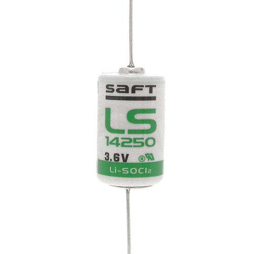 Saft Lithium LS14250 1/2AA 3,6V mit axialen Drähten Saft Lithium LS14250 1/2AA 3,6V mit axialen Drähten