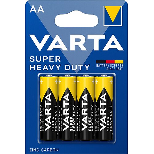 100x Varta Super Heavy Duty AA Mignon R6 Zink Kohle Batterie