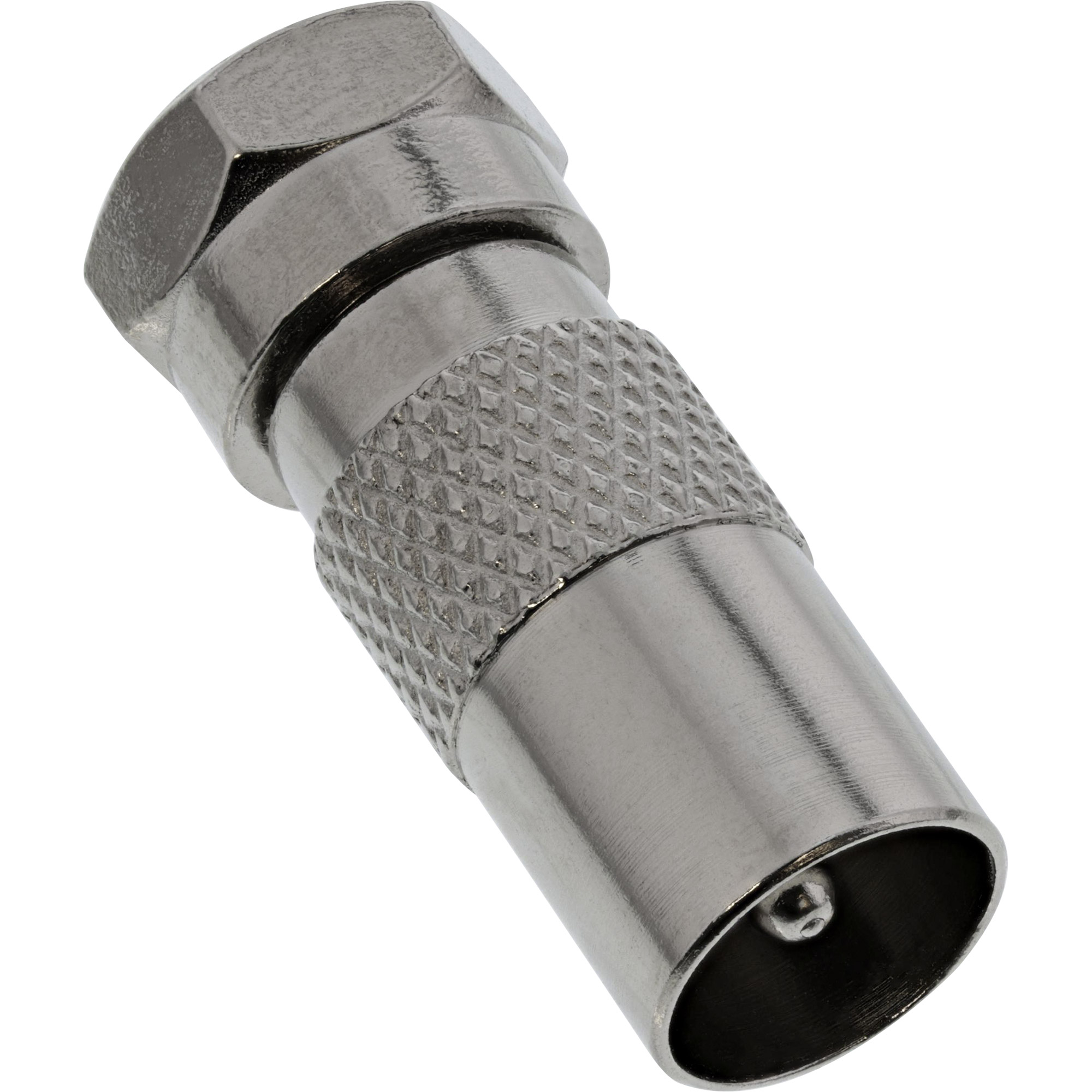 Inline® Adapter F-Stecker (SAT) auf IEC-Stecker (Antenne) Inline® Adapter F-Stecker (SAT) auf IEC-Stecker (Antenne)