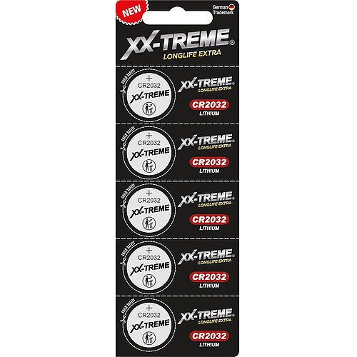 XX-treme CR2032 Lithium Knopfzelle 3V - 10 Batterien XX-treme CR2032 Lithium Knopfzelle 3V - 10 Batterien
