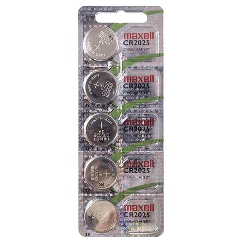 100x Maxell CR2025 Lithium Knopfzelle 3V - 100 Batterien