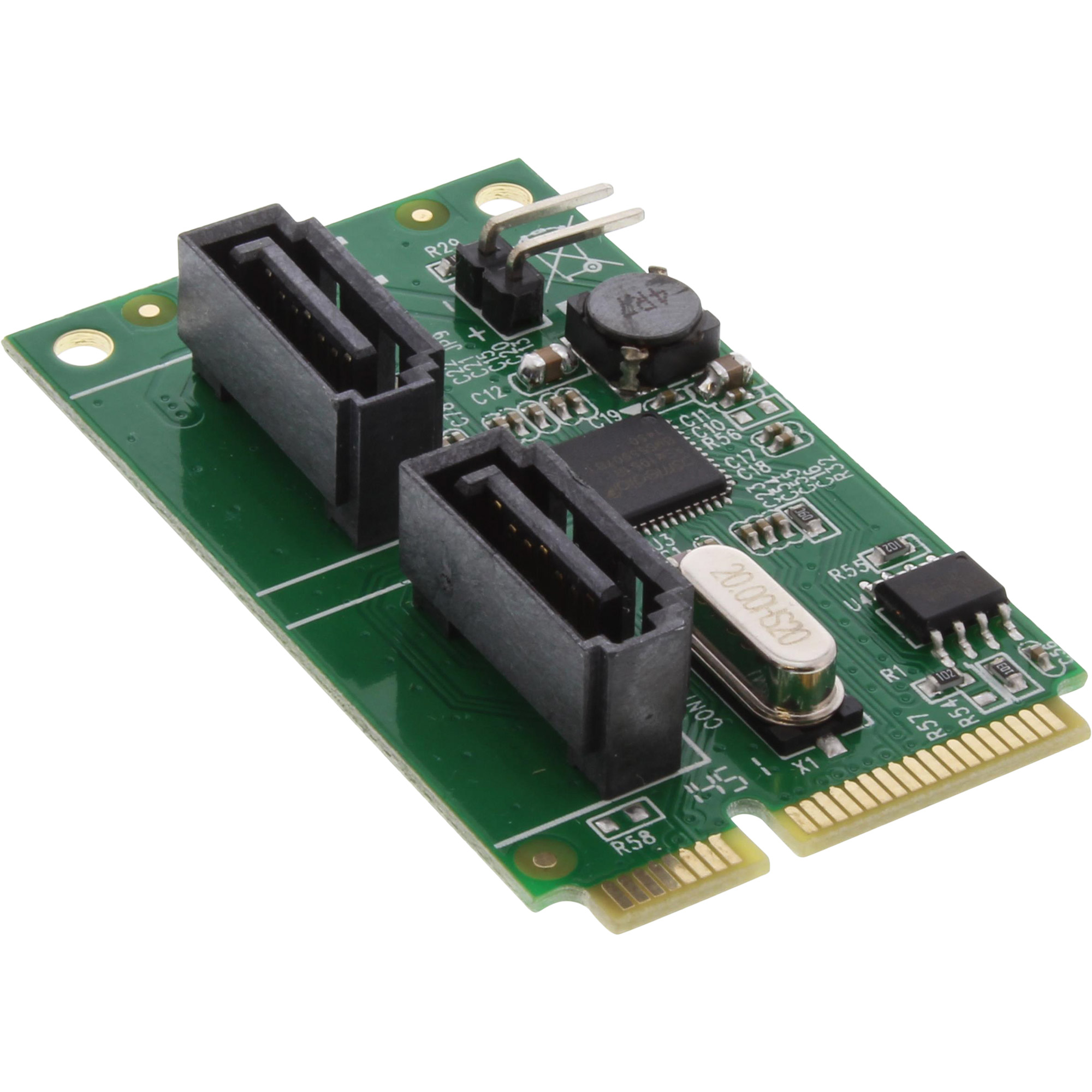 InLine® Mini-PCIe 2.0 Karte, 2x SATA 6Gb/s, RAID 0,1,SPAN InLine® Mini-PCIe 2.0 Karte, 2x SATA 6Gb/s, RAID 0,1,SPAN