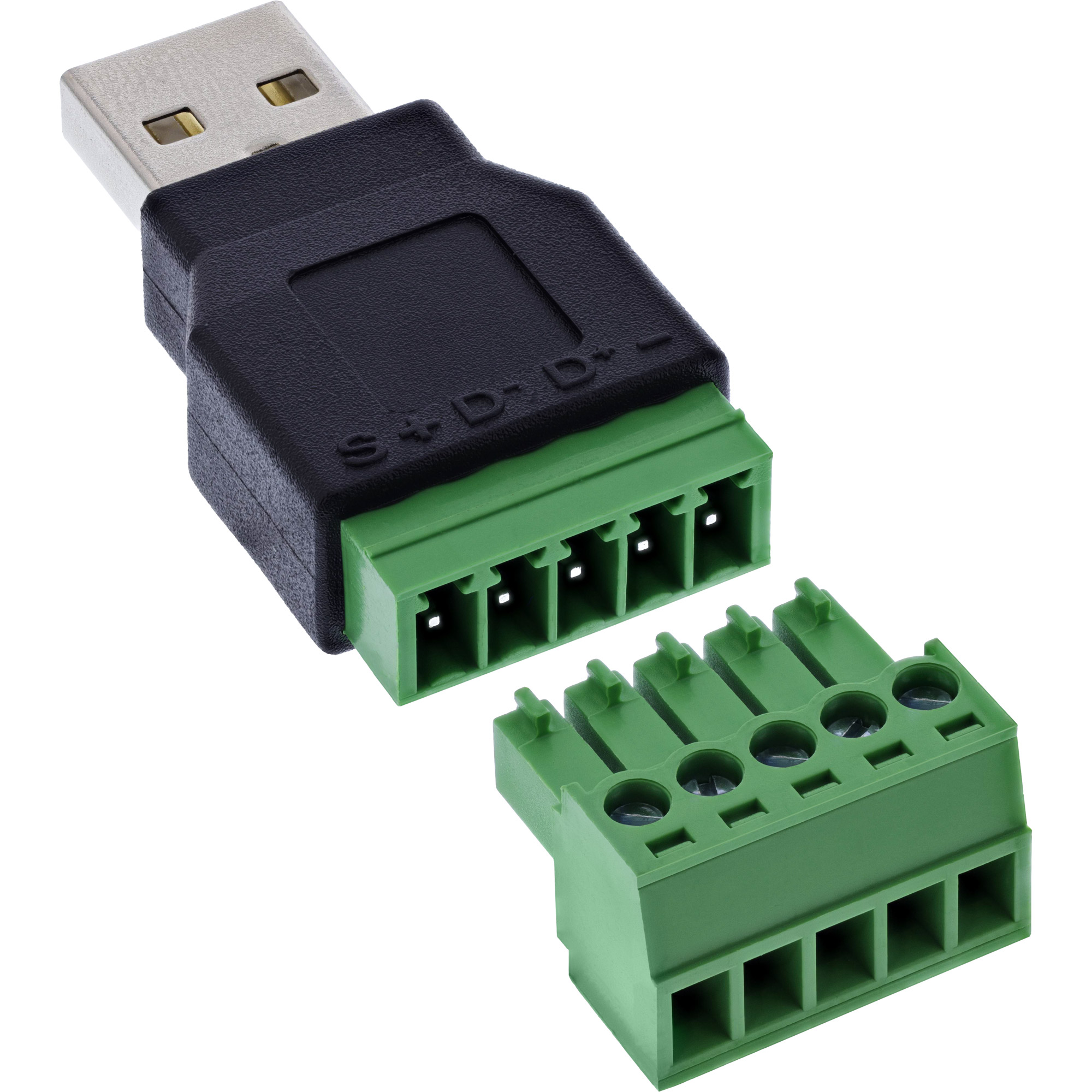 InLine® USB-A Stecker auf Terminalblock, 5-polig, ohne Kabel InLine® USB-A Stecker auf Terminalblock, 5-polig, ohne Kabel