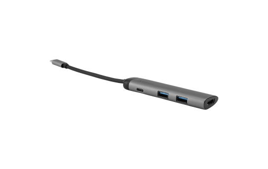 USB-C Multiport-Hub von Verbatim, USB 3.0, HDMI, SD, Ethernet, 15cm Kabel