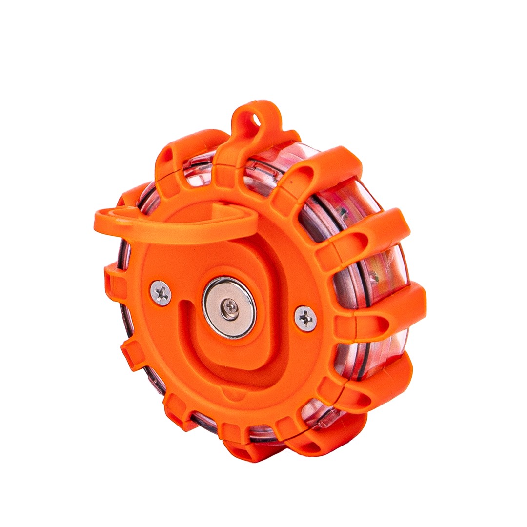 Lampa ostrzegawcza 12+3 LED 3xAAA Amber