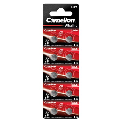 10x Camelion AG6 LR69 LR921 371 1.5V Alkaline Knopfzelle