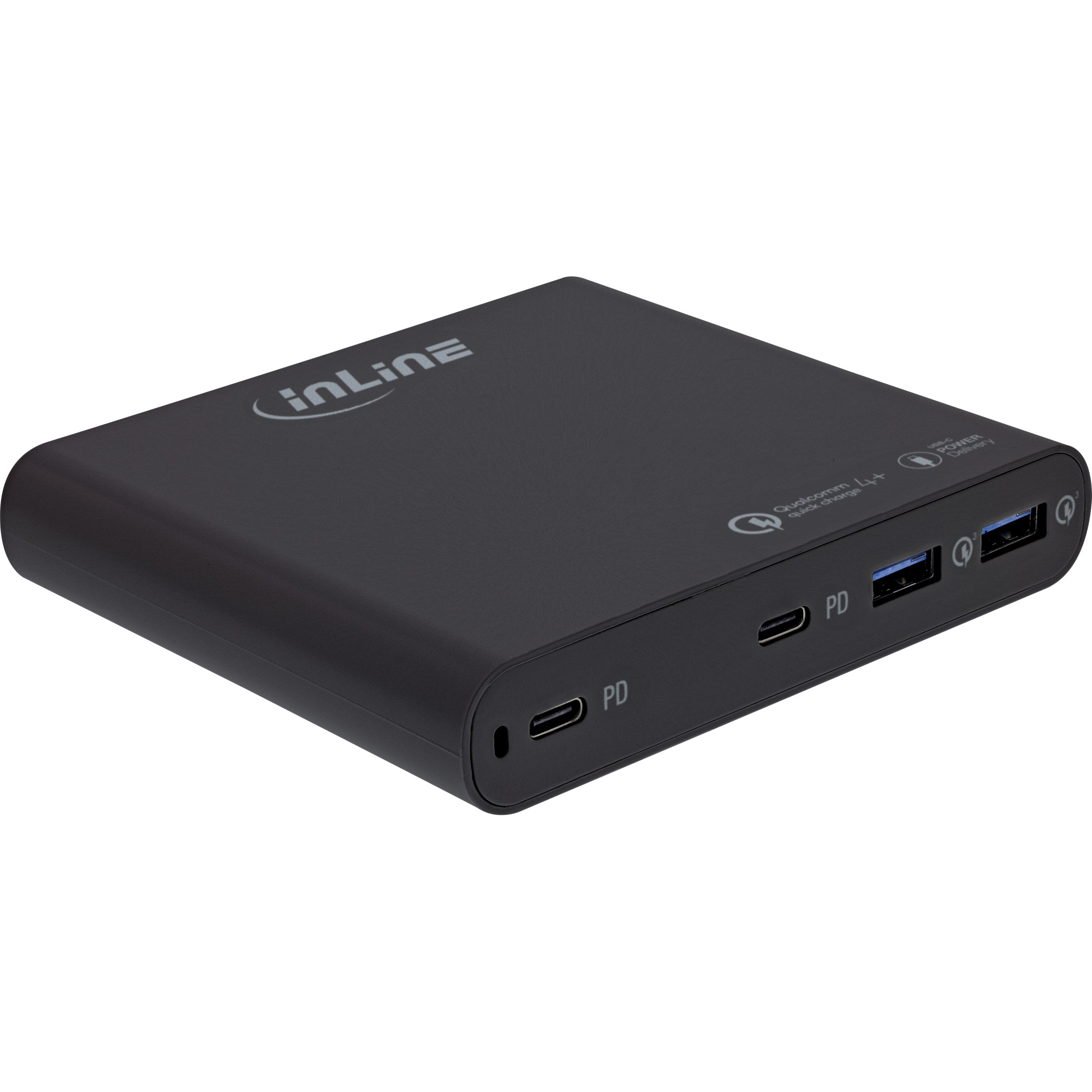 InLine® USB Netzteil, GaN Ladegerät, 4-Port, 2x USB-C + 2x USB-A, 120W, schwarz InLine® USB Netzteil, GaN Ladegerät, 4-Port, 2x USB-C + 2x USB-A, 120W, schwarz