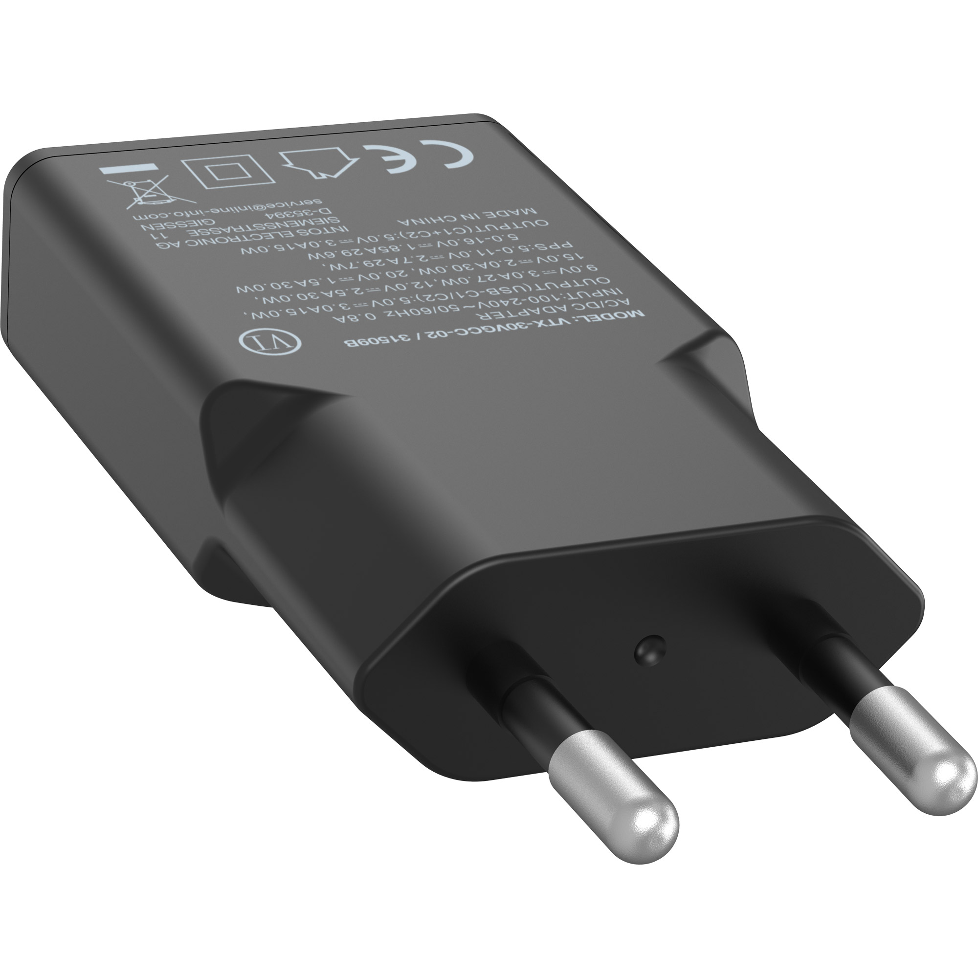 InLine® USB Netzteil Ladegerät Dual USB-C, PD, PPS, 30W, schwarz InLine® USB Netzteil Ladegerät Dual USB-C, PD, PPS, 30W, schwarz